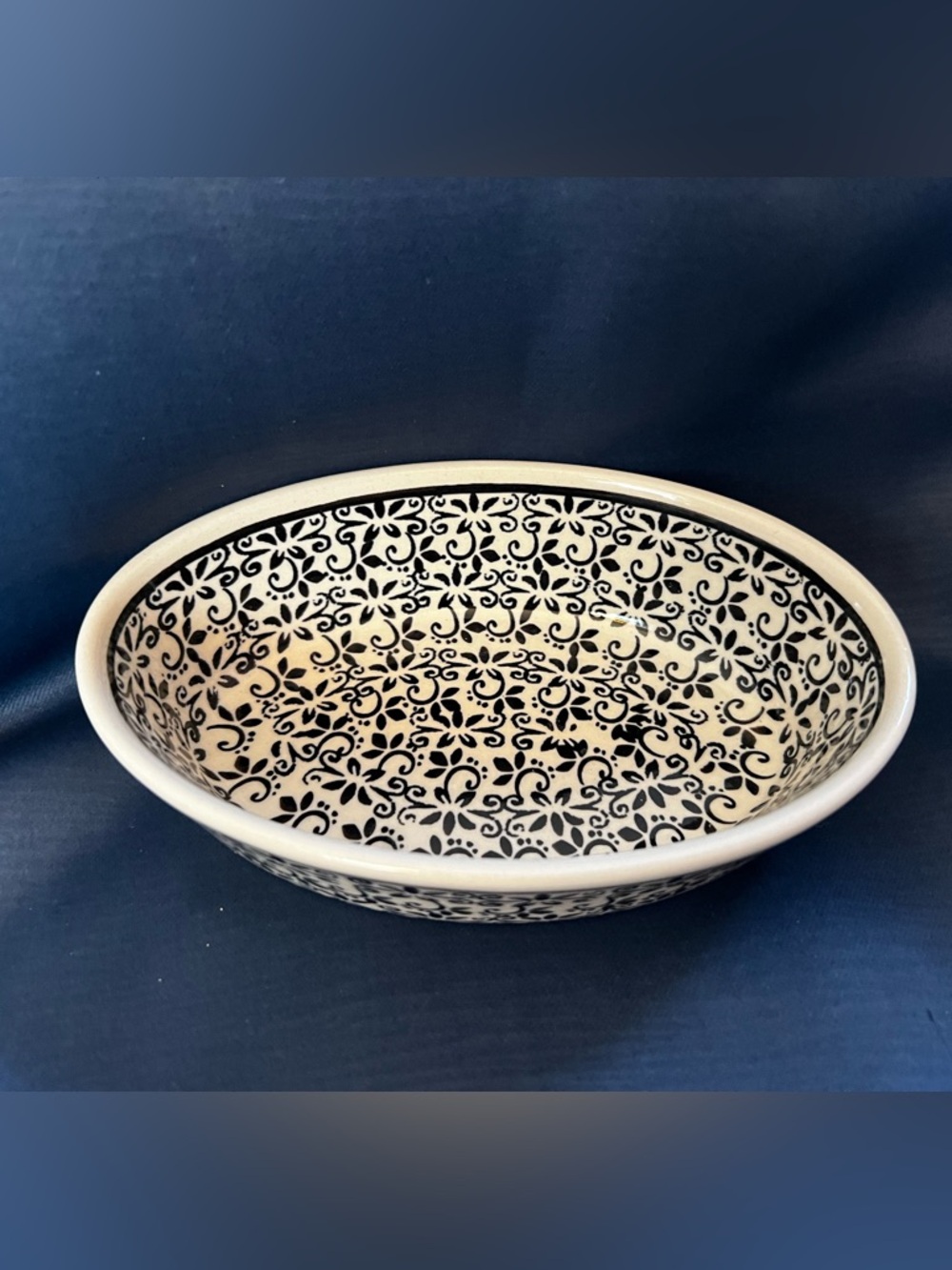 Handmade Polish Pottery Soap Dish/Trinket Holder